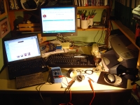  the late friday night test bed.... better than a freezing garage